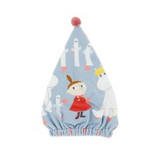 MOOMIN 1505013200 원형 수건 캡 수영 어린이 용 무민 헤어 드라이 타올 머리카락