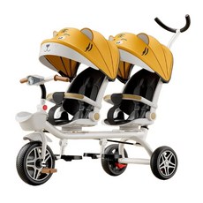쌍둥이자전거 삼륜 드라이시클 등하원 쌍둥이 푸시카, I. 호랑이 (앞뒤 조절), 1개