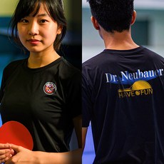 닥터노이바우어 - 드라이 라운드 티셔츠 DTRUS-25024 남녀공용 탁구 반팔티