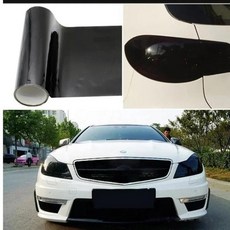 자동차 헤드라이트 미등 보호 필름 염색 비닐 오토바이 라이트 스티커 스모크 블랙 딥, 1개, 12. 2