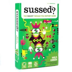 Sussed 英文版綠色推理遊戲桌遊卡牌 派對必備 家庭休閒聚會親子娛樂遊戲, Sussed推理遊戲綠色, 1個