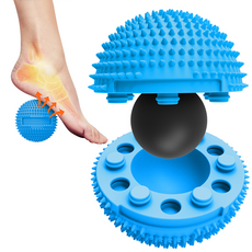 발바닥 마사지볼 근막 발바닥 근육 마사지볼 햄스트링 마사지 지압볼 어깨 근막 뉴로볼 뉴로볼족저근막염 발바닥 마사지볼, 1개, 블루