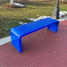 백화점 운지 시트형 레드 현관 실버 운동장 테이블 야외 사과 병원 영화관 북유럽, 블루 가로 120 세로 40 높이 45cm