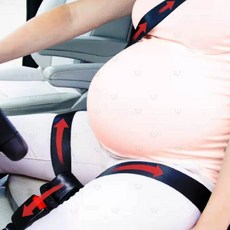 孕婦專用舒適安全帶固定器 保護孕期行車安全, 黑色, 1個