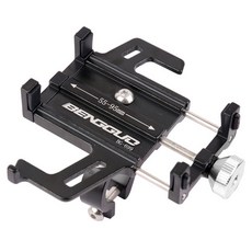 make speed鋁製自行車智能手機支架, 黑色的