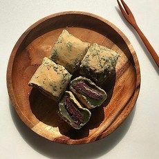 청애뜰/ 콩가루 쑥개떡 30개 + 호박인절미 30개 혼합 세트(50g/개 총 60개 3Kg)(2박스, 2박스, 50g