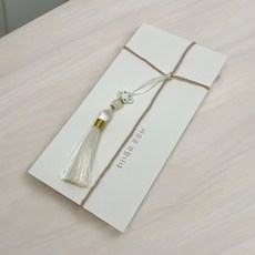 전통 한복 노리개 키링 화이트 미니 술장식 가방고리