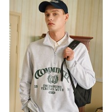 CPGN STUDIO 베리타스 하프 집업 멜란지화이트 368927