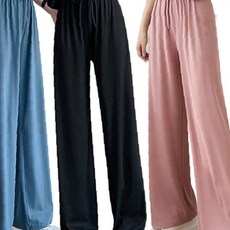 허리밴딩 와이드핏 긴바지 여름 데일리 통넓은 롱팬츠 편안한 착용감 트레이닝 하의