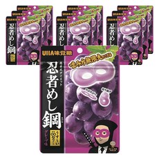 UHA 미카쿠도 닌자메시 강철 그레이프 45g x 10봉지, 10개