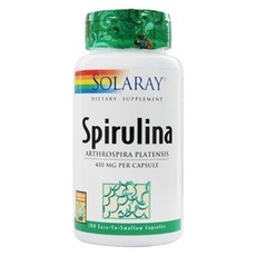 SOLARAY 螺旋藻萃取膠囊, 1個, 100 件