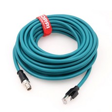 DRRI M12 X코드 8극 RJ45 기가비트 이더넷 인터페이스 CAT 7e 5M, 25M, 스트레이트 X-코드_25M