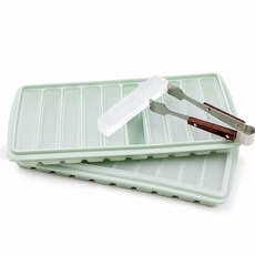 인콕 국산 실리콘 막대 얼음틀 텀블러 스틱 얼음트레이, 2개, 민트 10구