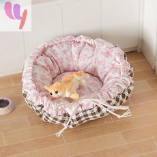 강아지 인형 집 거실 애완동물 장식 인형집 미니 고양이 침대 모델 조절 매트 미니어처 소품, 1개, 기본