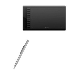 BoxWave UGEE M708과 호환되는 스타일러스 펜 - FineTouch 정전식 스타일러스 매우 정밀한 메탈릭 실버