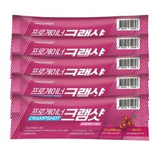 프로게이너 크램샷 체리맛 파워젤 근육 긴장 쥐 완화 라이딩 러닝 마라톤 등산 에너지젤, 5개, 35g