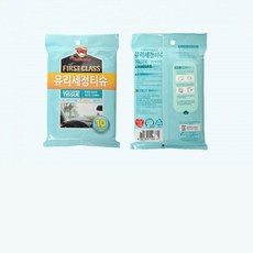 세차용품 유리세정용 물티슈 10매 2개 기름때제거