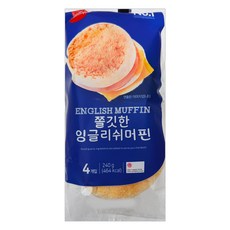삼립 쫄깃한 잉글리쉬 머핀 240g 냉동, 1개