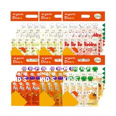 오가닉디노 유기농 무첨가 과채주스 5종 48팩(알뜰형), 100ml, 48개