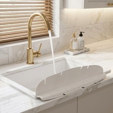 로켓팝 프리미엄 보타닉 싱크대 물막이, 1개, 화이트