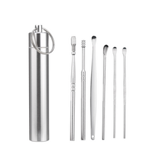 휴대용 귀이개 6종 세트 미니 이어클리너 귀청소