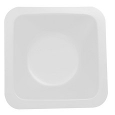 Heathrow 方形秤量皿，精準測量，節省空間, 白色(中)85*85*24mm, 白色