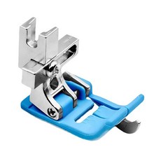 가정용 재봉틀에 적합한 범용 전문가용 다용도 교체 롤링 엣지 가이드 발 (조절 가능), 4x2.7x3.3cm, 파란색, 강철