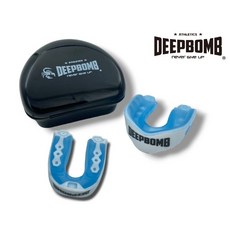 古川小夫 DEEPBOMB UFC格鬥 MMA 散打 拳擊 泰拳 跆拳道 護具 專業 雙色護齒 藍白, 1個