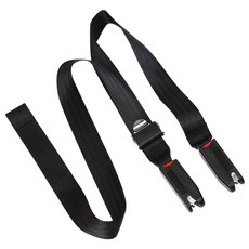 CARMIND ISOFIX接口固定帶 兒童安全座椅綁帶 增高墊安全帶 黑色 自動鎖止防鬆動, 1個