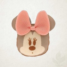 스케이터 바디 스펀지 미니마우스 캐릭터 욕실 목욕용품 거품망 1개입, 1