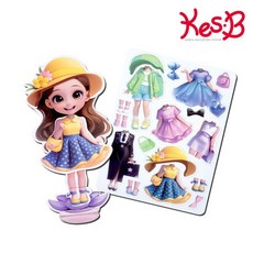 [캐스비]튼튼 자석인형옷입히기 헤이즐(2955), 없음, 없음, 상세설명 참조