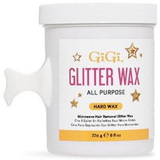 GiGi 전자레인지 글리터 왁스 민감한 피부 스트립리스 제모 빠르고 쉬운 한 226.8g 8온스 277253