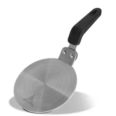 열확산판 스테인레스 스틸 유도 어댑터 플레이트 13cm/20cm 원형 조리기구 팬, 01 Silver 13cm