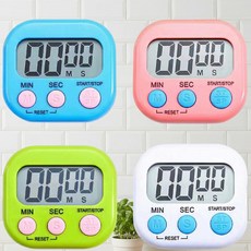 PYHO 디지털타이머 스터디 쿠킹 주방 스톱워치2P, (배터리 미포함), 화이트-2P, (배터리 미포함)