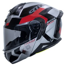 ASTONE官方直營 RT6 ZB02 可掀式全罩安全帽 內墨鏡 可樂帽 汽水帽, 黑/銀