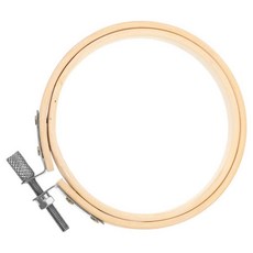 대나무 자수 원형 프레임 공예 크로스 바느질 도구 후프, 1개, 1. 8X8X0.8CM