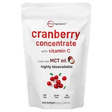 Micro Ingredients Cranberry Concentrate With Vitamin C 300 Softgels