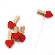 하트 나무클립 5개입, 상세페이지 참조