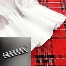 커튼침 후크 걸이 고리 핀 클립 부속 레이스 나비주름 심지 커텐 집게 부속품 연결 침