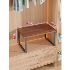 진열장 선반 미니 엔틱 하얀색 저다층 주방, 1단, 블랙 티크 40x45x30cm