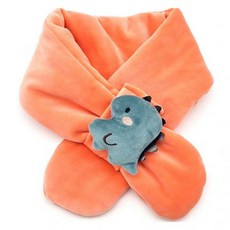 목도리 공룡 오렌지 넥워머 뽀송 오렌지 넥워머 아기 추천 공룡 따뜻한, 목도리 공룡 오렌지 넥워머 뽀송 오렌지 넥워머 아기 추