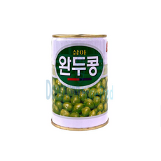 삼아 완두콩 통조림, 400g, 3개