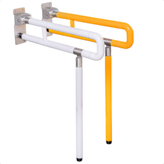 상하가동식손잡이 화장실안전바 안전바 설치 장애자 변기안전 장애인화장실 손잡이 욕실 장애인욕실, 60cm 접이식(흰색) - 다리포함, 1개