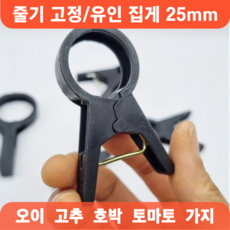 고추집게 25mm 오이 호박 가지 유인 집게 농사용 작물 비닐하우스 4호, 100개 100개