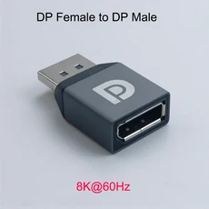 YuXi 4K 디스플레이 포트미니 어댑터 DPDP 케이블 익스텐더 프로젝터 노트북 PC TV 모니터 변환기용, 02 DP MF