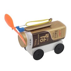 재활용품 창작 윈드 카(방향조절) 초등 DIY만들기 교육 실험키트, 단품