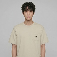 노스페이스 26S/S 남성 반팔티 포켓 기본핏 데일리 티셔츠 전국 매장 A/S가능