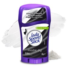 레이디 스피드 스틱 레이디 스피드 스틱 데오도란트 MENNEN Lady Speed Stick Invisible Dry Deodorant Powder Fresh 1.4 Ounce, 1g, 1개