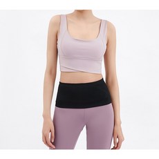 러닝벨트 마라톤벨트 요가벨트 탄력힙색 경량 대용량벨트, S, 다크 블랙, 1개