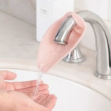 세면대 어린이손씻기 수도꼭지연장탭 나뭇잎모양, 아이보리